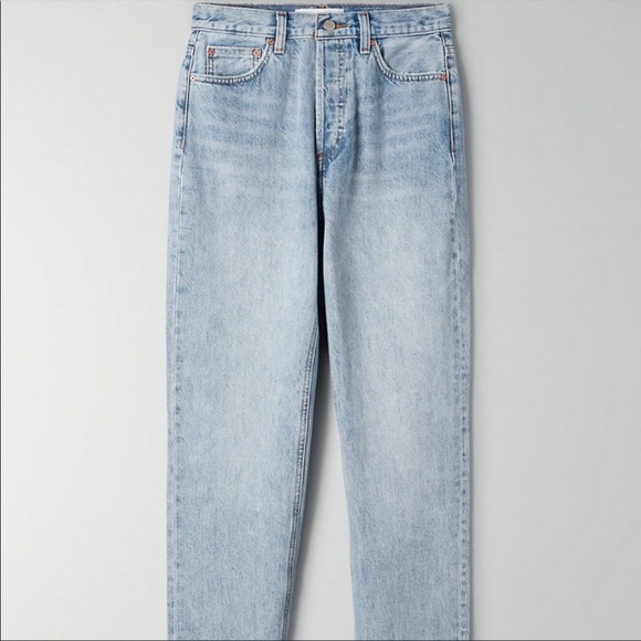 Aritzia Denim Forum The Nina Stovepipe in Tequila Lightly Distressed Long Jeans - Picture 9 of 15